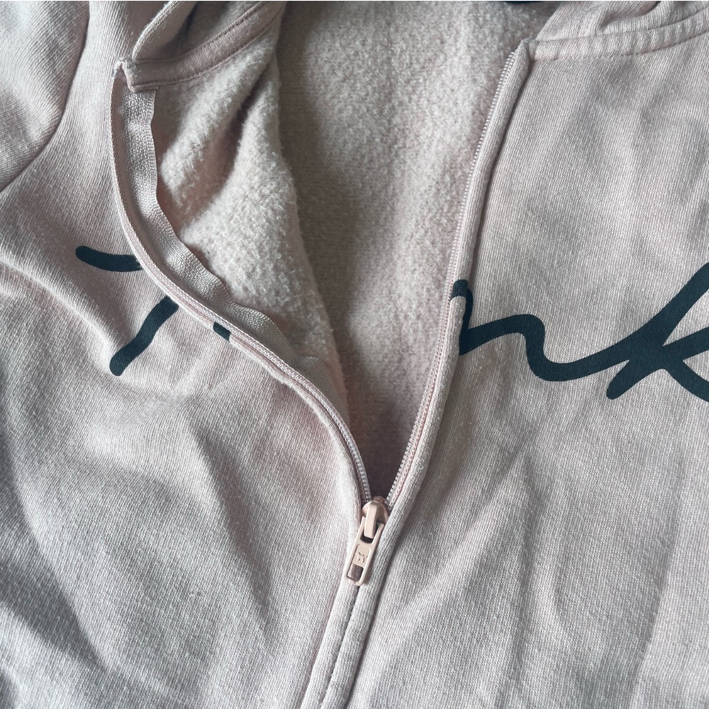 Pink Zip-Up With Lettering - Picture 6 of 7